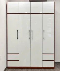 Tủ nhựa quần áo 4 cánh kịch trần nhiều ngăn TNL4.9