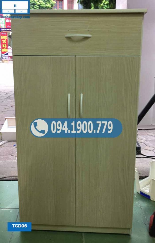 Tủ nhựa giầy dép 2 cánh đơn giản TGD06