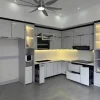 Tủ bếp nhựa Chin Huei 2.0 plus chữ L có ô tủ lạnh TBN03
