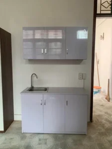 Tủ bếp nhựa Đài Loan chữ I mini cho nhà nhỏ TBN02