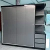 Tủ nhựa quần áo 4 cánh lùa 1 kệ nhựa Đài Loan RĐ-TCL02