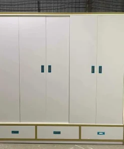 Tủ quần áo 5 cánh lùa nhựa Đài Loan đơn giản RĐ-TCL05